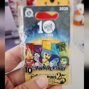 Disney 10th Anniversary Inside Out Pin